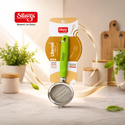 Slings Delux Stainless Steel Tea Strainer