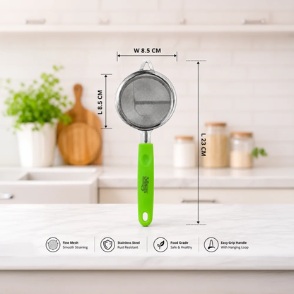 Slings Delux Stainless Steel Tea Strainer